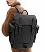 COACH Hitch Glove-Tanned Leather Backpack, Color:Black - Image 6