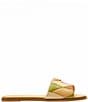 COACH Holly Patchwork Leather Flat Slide Sandals