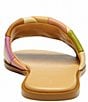 COACH Holly Patchwork Leather Flat Slide Sandals