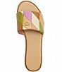 COACH Holly Patchwork Leather Flat Slide Sandals