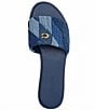 COACH Holly Quilted Denim Slide Sandals
