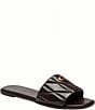 COACH Holly Quilted Leather Oblique Toe Slide Sandals - Image 1