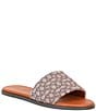 Color:Cocoa/Burnished Amber - Image 1 - Holly Signature Jacquard Slide Sandals