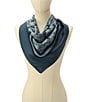 COACH Horse And Carriage Printed Silk Square Scarf, Color:True Navy - Image 5