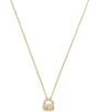 COACH Iconic Charms Pav Handbag Short Pendant Necklace - Image 1