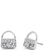 COACH Iconic Charms Pav Handbag Stud Earrings - Image 1