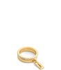COACH Iconic Pearl Horse & Carriage Charm Duo Ring Set - Image 1