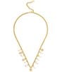 COACH Iconic Pearl Signature Charm Bib Collar Necklace - Image 2