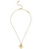 COACH Iconic Pearl Signature Charm Short Pendant Necklace - Image 2