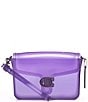 Color:Bright Grape - Image 1 - Jelly Tabby Convertible Clear Crossbody Bag