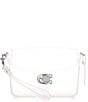 Color:Silver/Clear - Image 1 - Jelly Tabby Convertible Clear Crossbody Bag