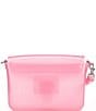 Color:Bright Pink - Image 2 - Jelly Tabby Convertible Clear Crossbody Bag