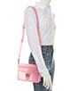 Color:Bright Pink - Image 4 - Jelly Tabby Convertible Clear Crossbody Bag