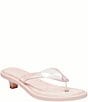 COACH Jelly Thong Kitten Heel Slide Sandals - Image 1