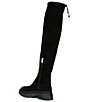 Color:Black - Image 3 - Jolie Over The Knee Suede Lug Sole Platform Boots