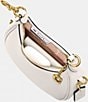 COACH Jonie Gold Hardware Mini Clutch, Color:Chalk - Image 5