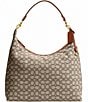 COACH Juliet 38 Signature Logo Jacquard Shoulder Bag, Color:Cocoa Burnished Amber - Image 1