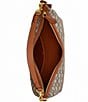 COACH Juliet 38 Signature Logo Jacquard Shoulder Bag, Color:Cocoa Burnished Amber - Image 3