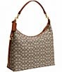 COACH Juliet 38 Signature Logo Jacquard Shoulder Bag, Color:Cocoa Burnished Amber - Image 4