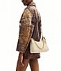 COACH Juliet Shearling Shoulder Bag 25, Color:Beige - Image 5