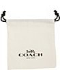 COACH Jumbled Signature Logo Link Line Bracelet, Color:Shiny Gold - Image 3