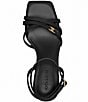 Color:Black - Image 4 - Kelsey Leather Strappy Sandals