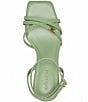 Color:Pale Pistachio - Image 4 - Kelsey Leather Strappy Sandals