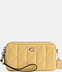 Color:Hay - Image 1 - Kira Crossbody With Pillow Quilting Silver Hardware Crossbody Bag