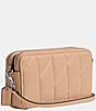 Color:Buff - Image 4 - Kira Crossbody With Pillow Quilting Silver Hardware Crossbody Bag