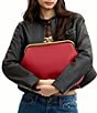 COACH Kisslock 27 Leather Frame Shoulder Bag - Image 6