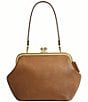 COACH Kisslock 27 Natural Grain Leather Frame Bag - Image 1