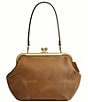 COACH Kisslock 27 Natural Grain Leather Frame Bag - Image 2