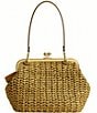 COACH Kisslock 27 Straw Frame Shoulder Bag - Image 2