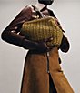 COACH Kisslock 27 Straw Frame Shoulder Bag - Image 6