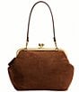 COACH Kisslock 27 Suede Frame Shoulder Bag - Image 3