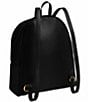 COACH Kisslock Frame Leather Backpack, Color:Black - Image 2