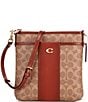 COACH Kitt Colorblock Signature Logo Canvas Messenger Crossbody Bag, Color:Tan Rust - Image 1