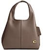 COACH Lana Leather Shoulder Bag 23, Color:Dark Stone - Image 1