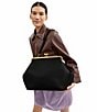 COACH Large Oversized Kisslock Frame Bag, Color:Black - Image 5