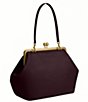 COACH Large Oversized Kisslock Frame Shoulder Clutch Bag, Color:Black Currant - Image 4