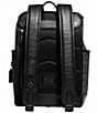 Color:Charcoal/Black - Image 2 - Signature Logo Print Black League Flap Backpack