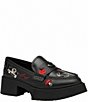 COACH Leah Leather Sketch Print Chunky Platform Loafers,Specials : American Fashion Style Bags On Sale COACH Leah Leather Sketch Print Chunky Platform Loafers,Specials : American Fashion Style Bags On Sale