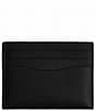 COACH Leather Card Case, Color:Black - Image 1
