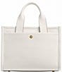 COACH Leather Cargo Tote Bag 26, Color:Chalk - Image 2