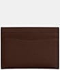 COACH Leather Silver Hardware Card Case, Color:Maple - Image 2