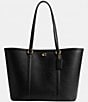 COACH Legacy Pebbled Leather Tote Bag, Color:Black - Image 1