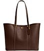 COACH Legacy Pebbled Leather Tote Bag, Color:Maple - Image 1