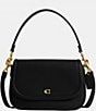 COACH Legacy Small Pebbled Leather Shoulder Bag, Color:Black - Image 1