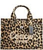 COACH Cargo Canvas Leopard Print Tote Bag, Color:Leopard - Image 1