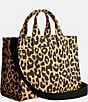 COACH Cargo Canvas Leopard Print Tote Bag, Color:Leopard - Image 5